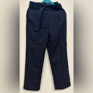 NWT Lovers+Friends Size S wool black and blue striped pants